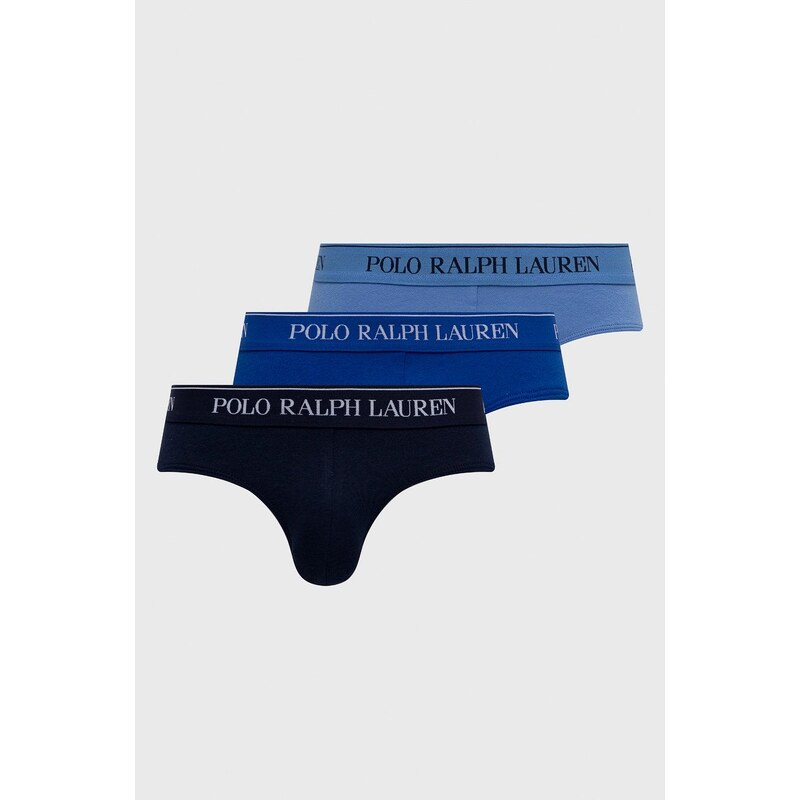 Polo Ralph Lauren Slipy (3-pack) 714835884004 męskie kolor granatowy