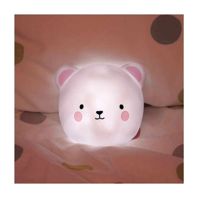 Reer Lampka nocna LED "Lumilu Touch Light - Bear" w kolorze białym - wys. 7 cm