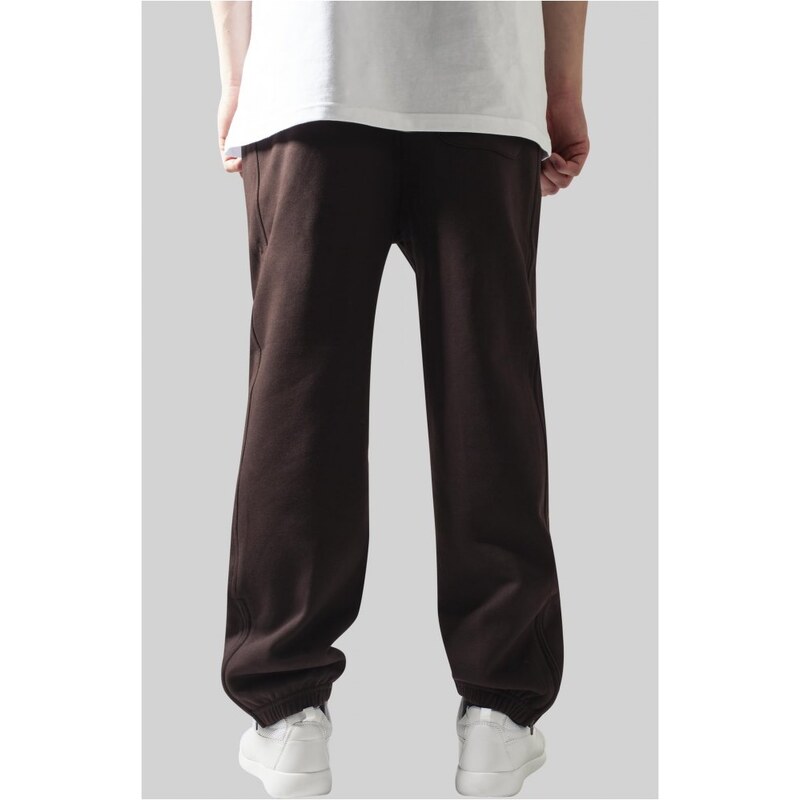 Męskie spodnie dresowe Urban Classics Sweatpants - ciemnobrązowy