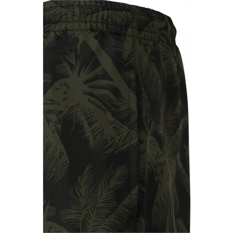 Męskie szorty kąpielowe Urban Classics Pattern Swim Shorts - palm/olive