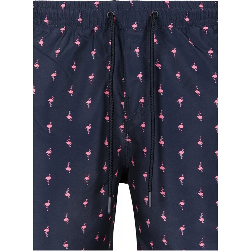 Męskie szorty kąpielowe Urban Classics Pattern Swim Shorts - flamingo
