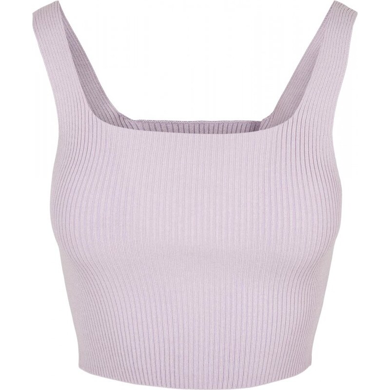 URBAN CLASSICS Ladies Cropped Knit Top - lilac