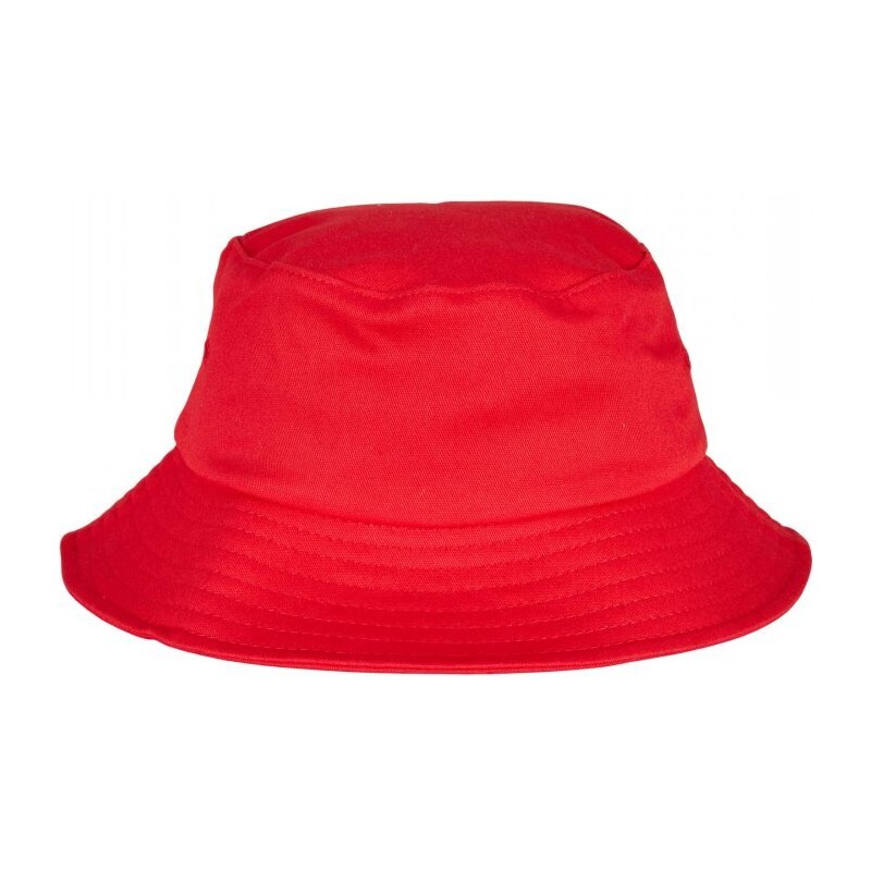 URBAN CLASSICS Flexfit Cotton Twill Bucket Hat Kids - red