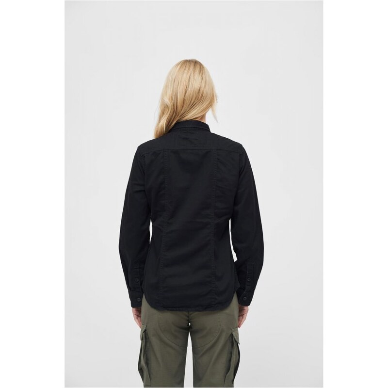 BRANDIT Ladies Vintageshirt Longsleeve - black