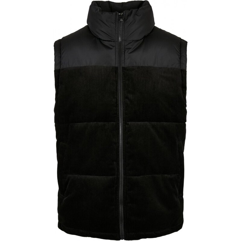 URBAN CLASSICS Cord Vest - black