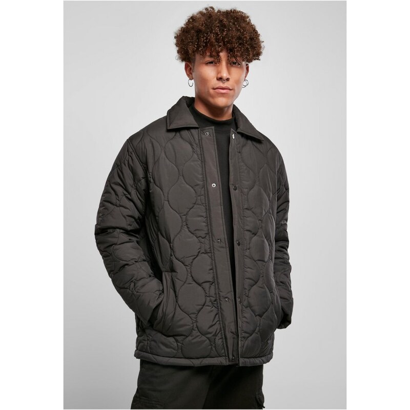 URBAN CLASSICS Quilted Coach Jacket - black