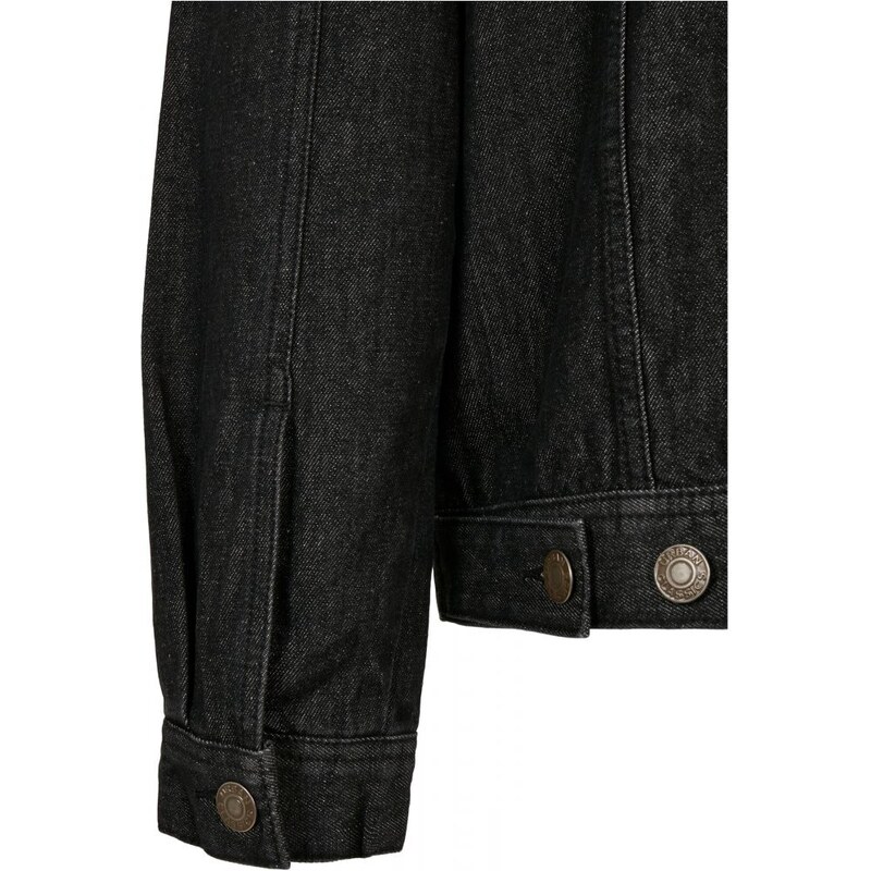 Męska kurtka dżinsowa Urban Classics Organic Basic Denim Jacket - czarna