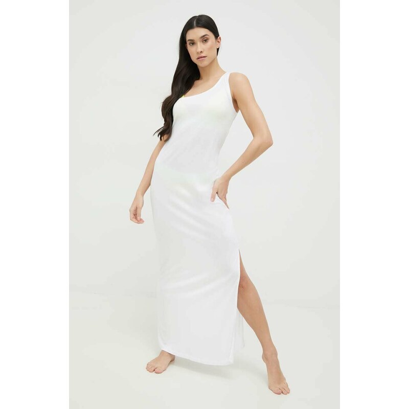 Calvin Klein sukienka plażowa kolor biały