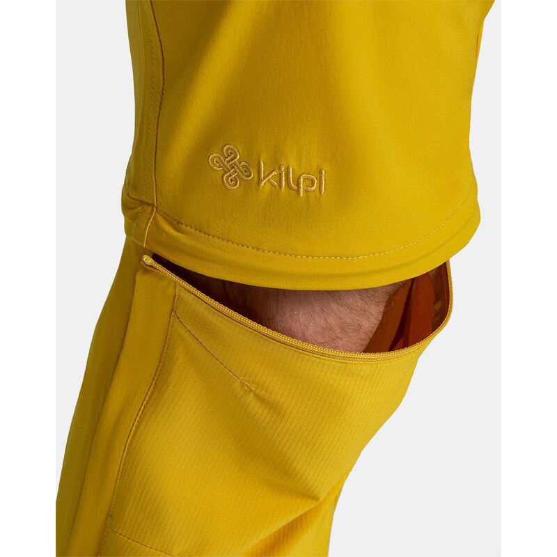 Męskie spodnie outdoorowe Kilpi HOSIO-M żółte