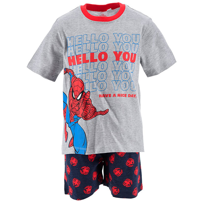 Spiderman Piżama "Spiderman" w kolorze szaro-granatowym