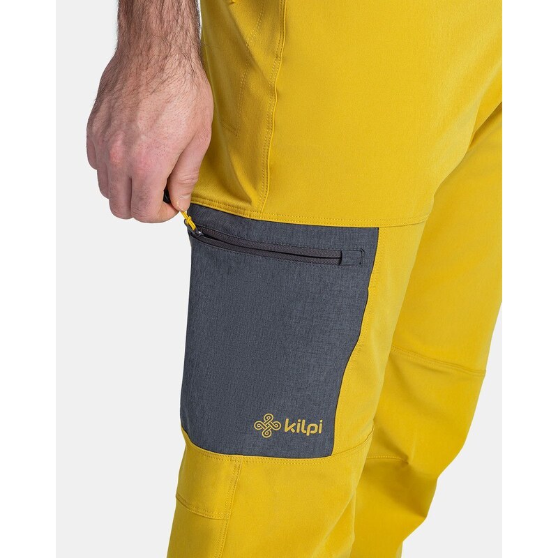 Męskie spodnie outdoorowe Kilpi LIGNE-M żółte