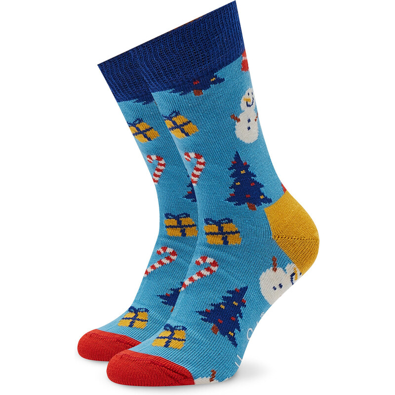 Skarpety Wysokie Dziecięce Happy Socks KBIO01-6300 Niebieski