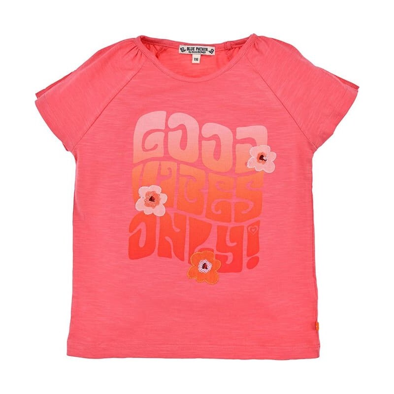 Bondi Koszulka "good vibes only" w kolorze różowym