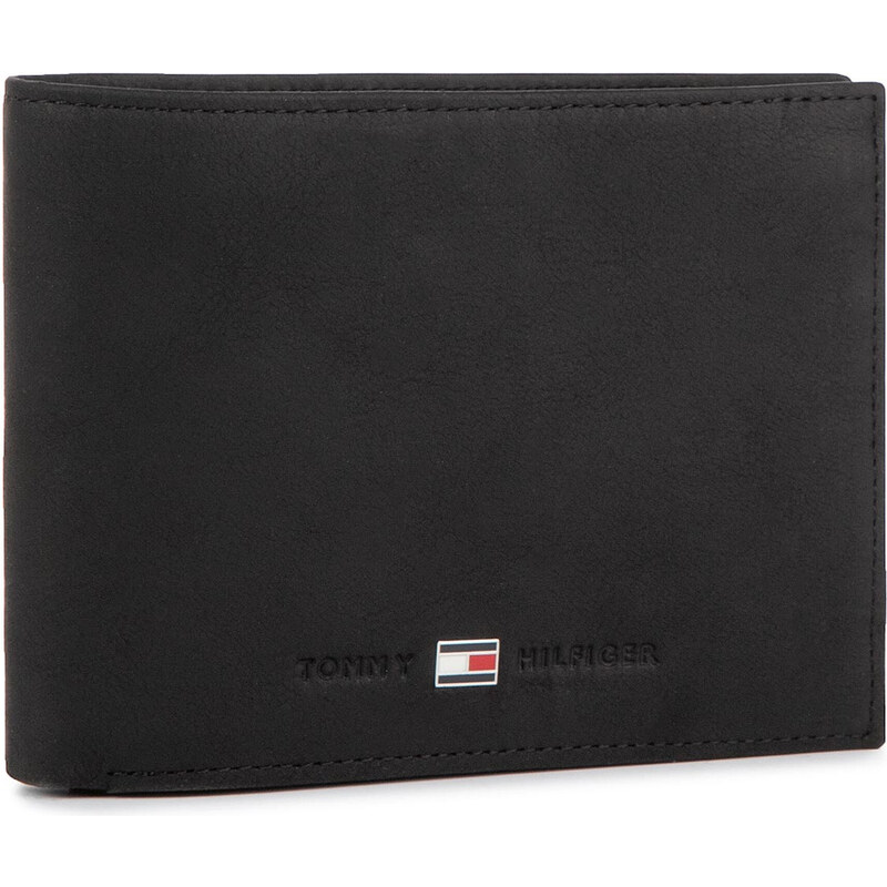 Duży Portfel Męski Tommy Hilfiger Johnson Cc Flap And Coin Pocket AM0AM00660/82566 Czarny