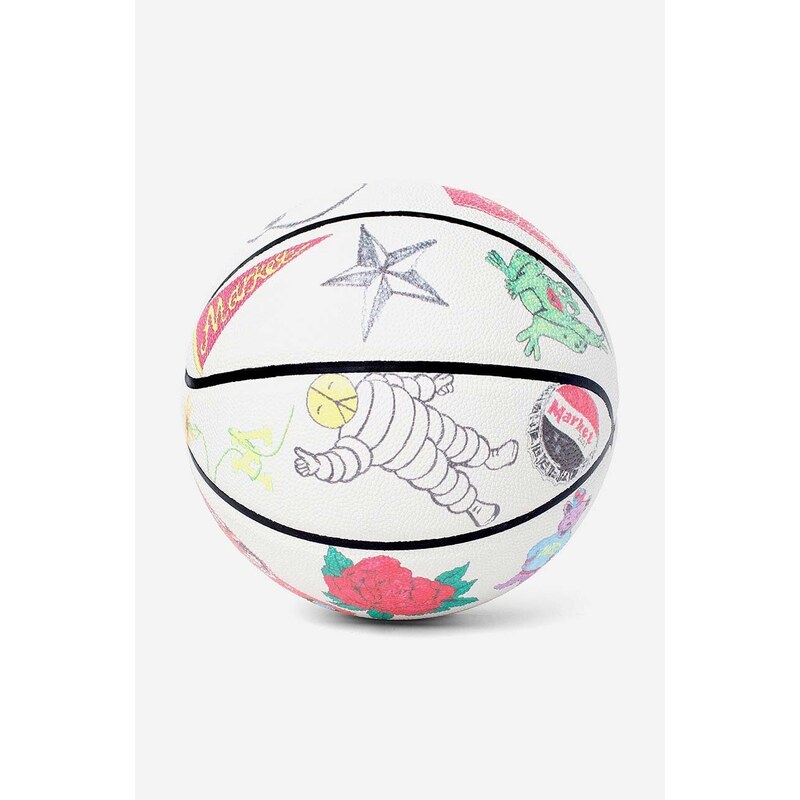 Market piłka Varsity Hand-Drawn Basketball kolor żółty 360000923.1228-ZOLTY