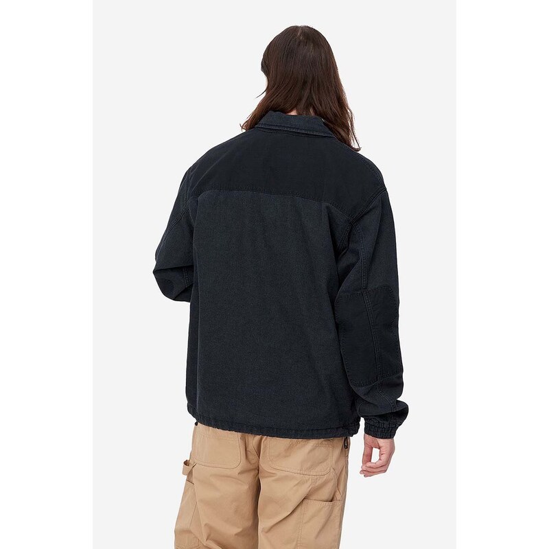 Carhartt WIP kurtka jeansowa Alma męska kolor czarny przejściowa I031930-BLUESTOWAS