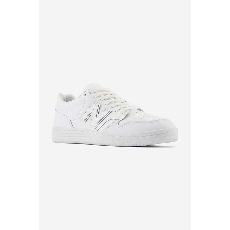 New Balance sneakersy skórzane 480 kolor biały BB480L3W-L3W