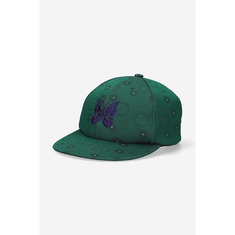 Needles czapka z daszkiem Baseball Cap Poly Jq kolor zielony wzorzysta LQ035.GREEN-Green