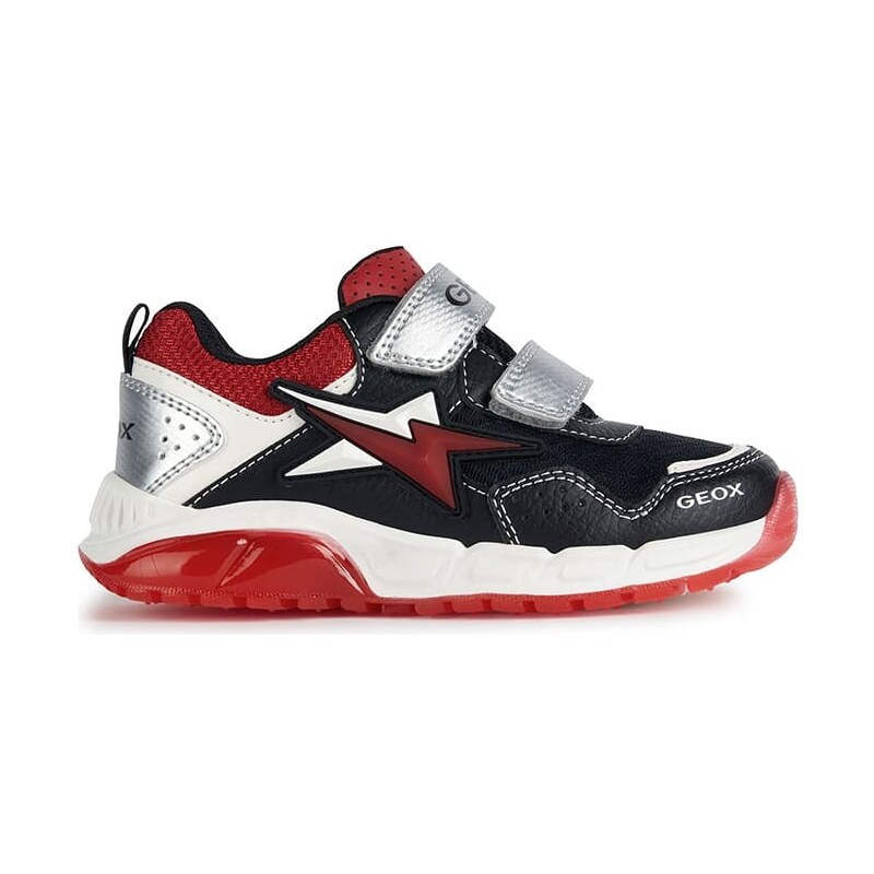 Geox Sneakersy "Spaziale" w kolorze czarno-czerwonym