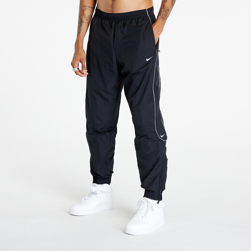 Męskie spodnie nylonowe Nike Solo Swoosh Men's Track Pant Black/ White