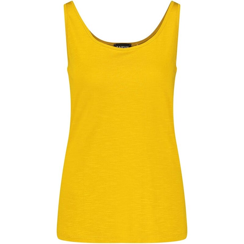 TAIFUN Top w kolorze żółtym