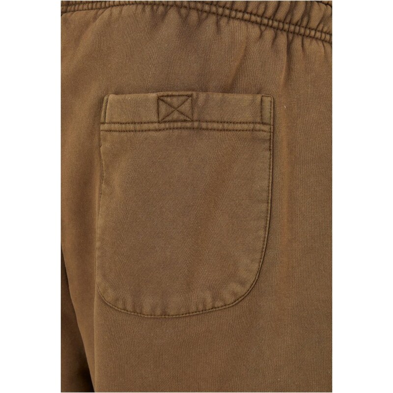 Męskie spodnie dresowe Urban Classics Washed Cargo - oliwkowy brąz