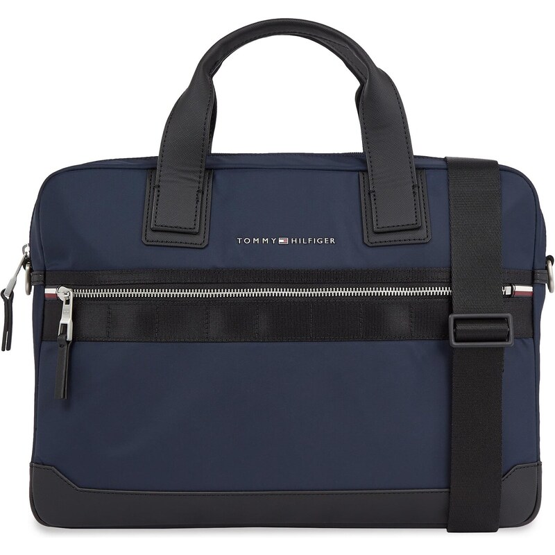 Torba na laptopa Tommy Hilfiger Th Elevated Nylon Computer Bag AM0AM11574 Space Blue DW6