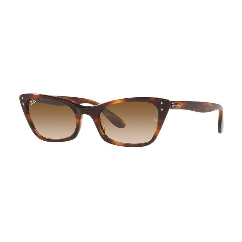 Ray-Ban okulary przeciwsłoneczne LADY BURBANK damskie kolor brązowy 0RB2299