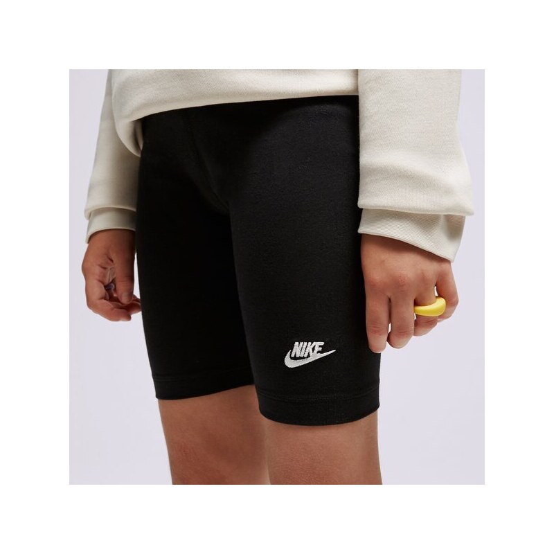 Nike Szorty (G)Nsw 7In Bike Shrt Blk Girl Dziecięce Odzież Szorty i sukienki DX5066-010 Czarny