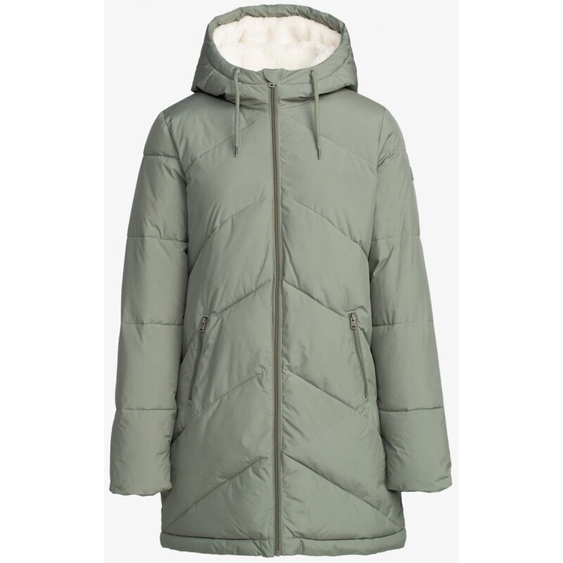 Damski płaszcz zimowy Roxy Better Weather - zielony
