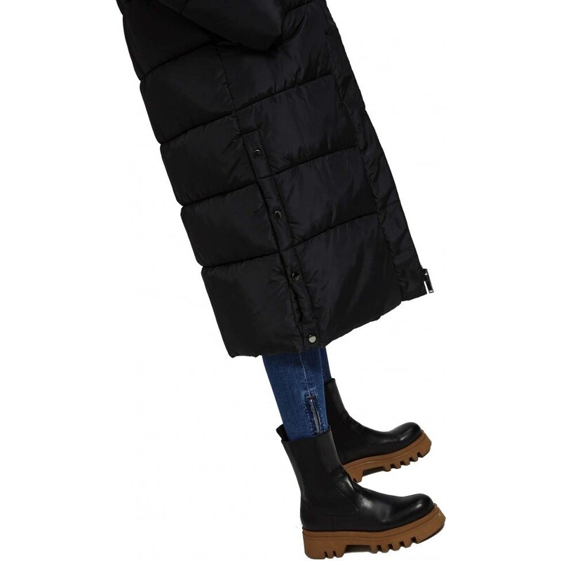 Damski płaszcz zimowy Moodo Z-KU-4222 - czarny