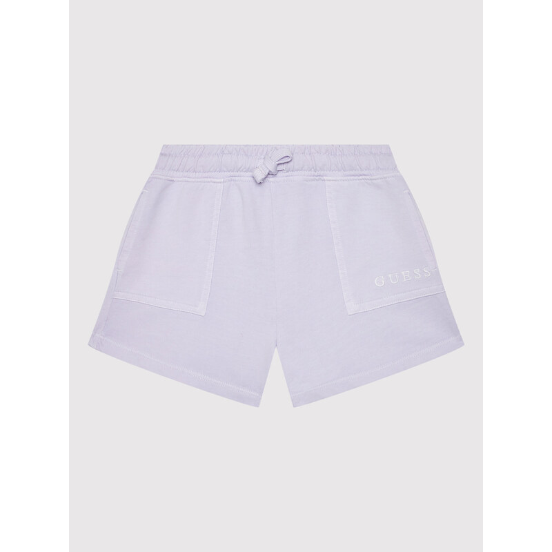 Guess Szorty sportowe J2GD01 KB4O0 Fioletowy Regular Fit