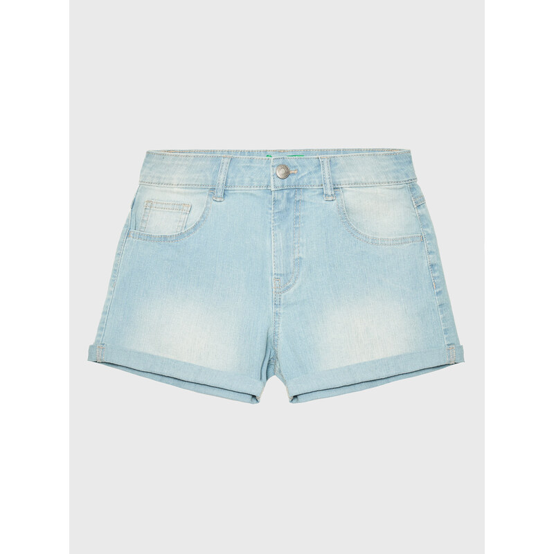 United Colors Of Benetton Szorty jeansowe 4XA2C9010 Błękitny Regular Fit