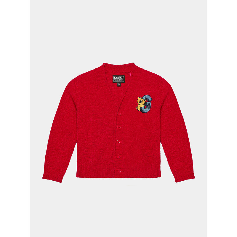 Guess Sweter N3BR02 Z39O0 Czerwony Regular Fit