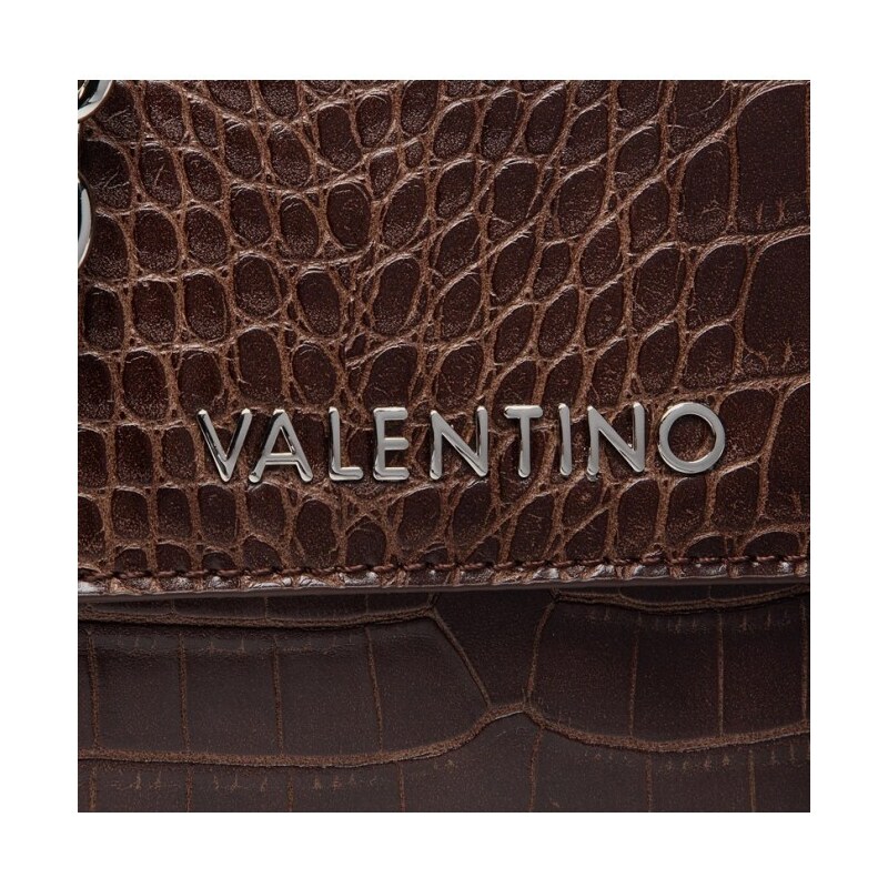 Valentino by Mario Valentino VALENTINO Brązowa torebka z imitacją skóry thai