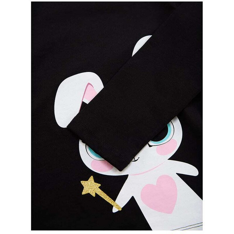Denokids 2-częściowy zestaw "Cute Bunny" w kolorze czarnym