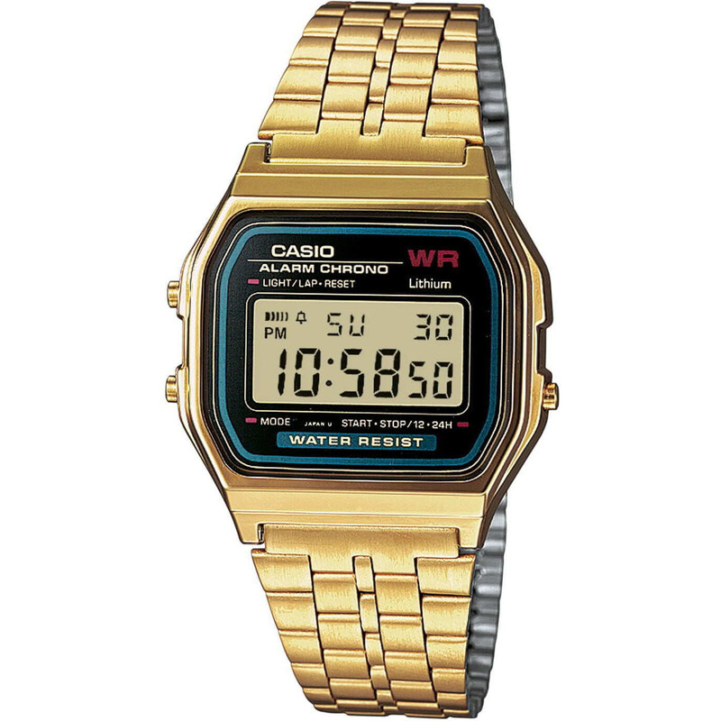 Męskie zegarki Casio A159WGEA-1EF Gold