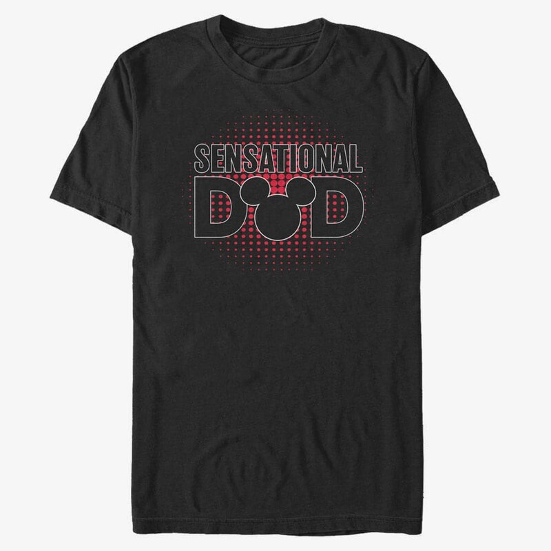 Koszulka męska Merch Disney Classics Mickey Classic - Sensational Dad Unisex T-Shirt Black