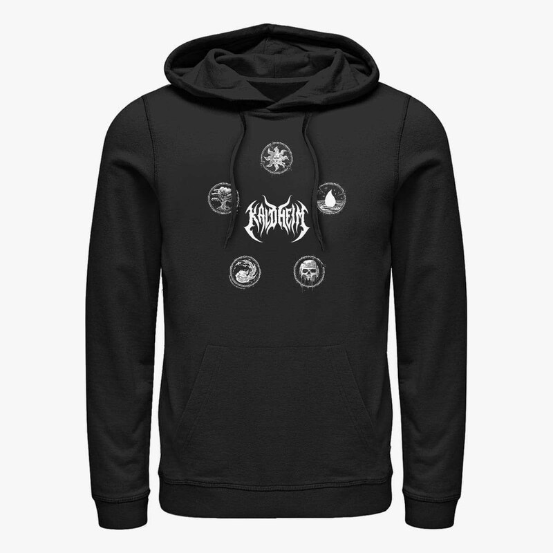 Męska bluza z kapturem Merch Magic: The Gathering - Five Elements Unisex Hoodie Black
