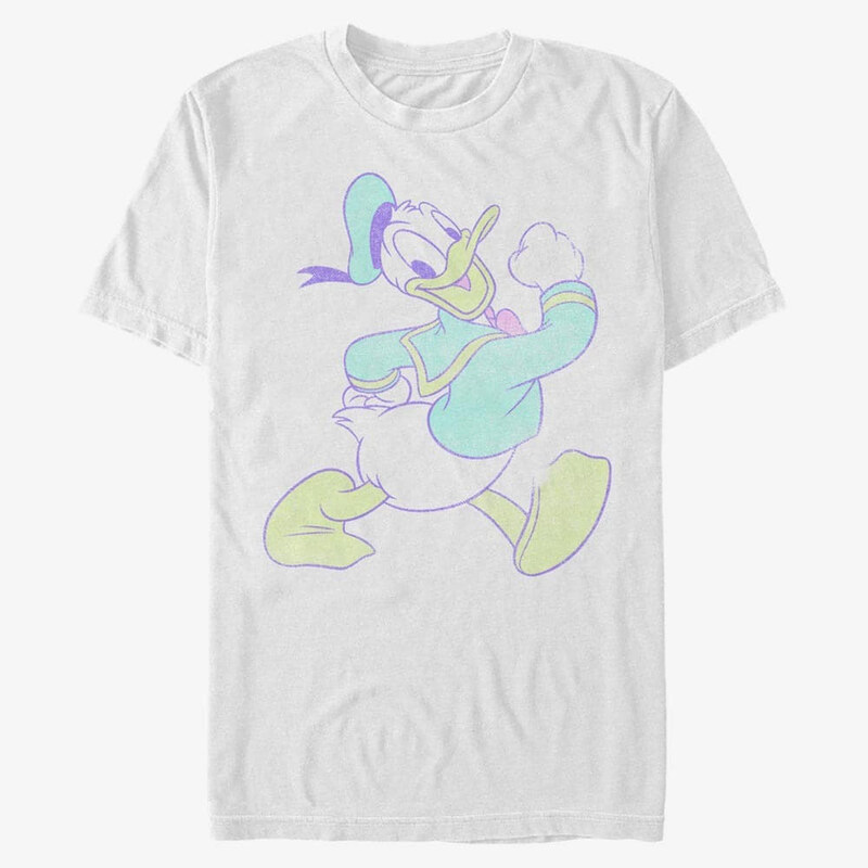 Koszulka męska Merch Disney Classics Mickey Classic - Neon Donald Unisex T-Shirt White