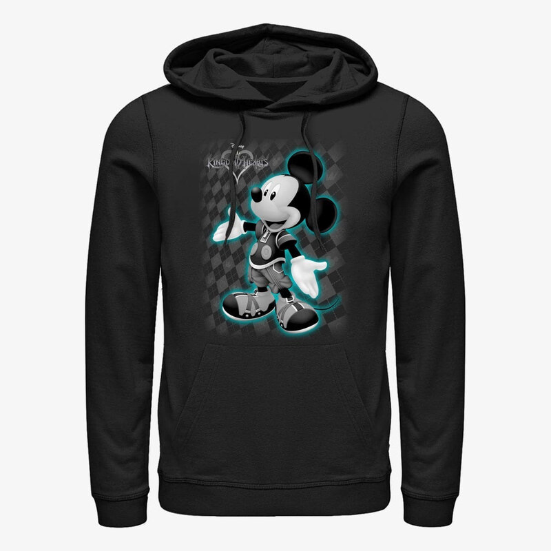 Męska bluza z kapturem Merch Disney Kingdom Hearts - Mickey Hearts Unisex Hoodie Black