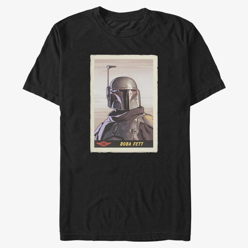 Koszulka męska Merch Star Wars: The Mandalorian - Fett Card Men's T-Shirt Black