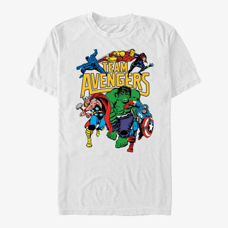Koszulka męska Merch Marvel Avengers Classic - Avengers Assemble Men's T-Shirt White
