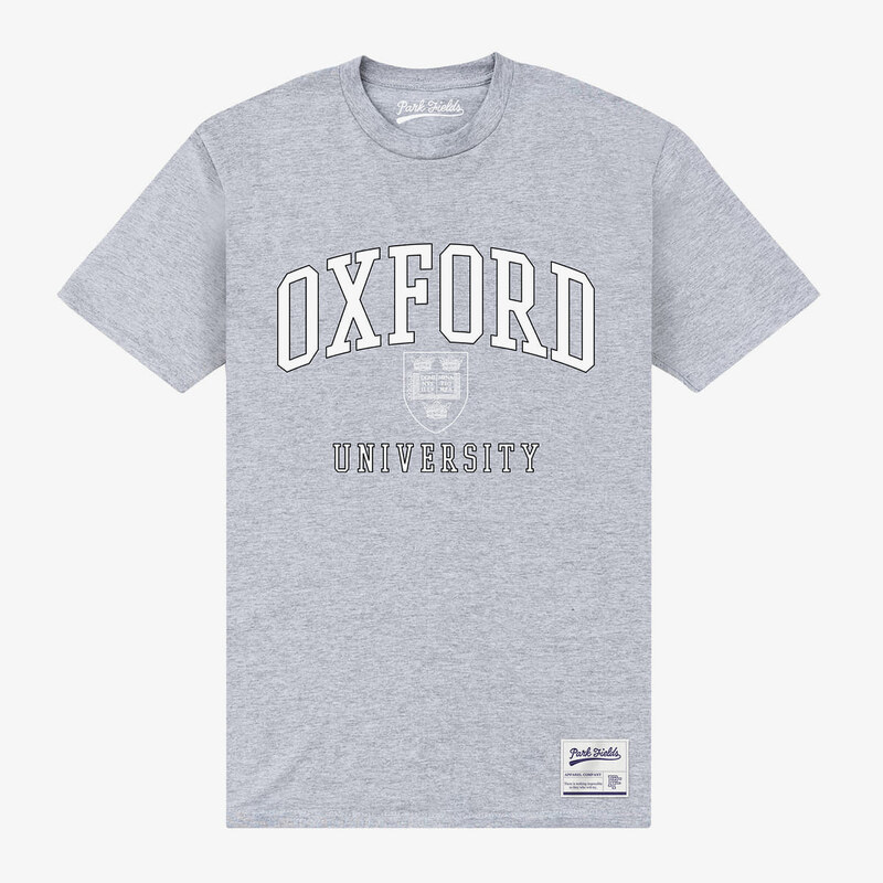 Koszulka męska Merch Park Agencies - Oxford University Crest Unisex T-Shirt Sport Grey