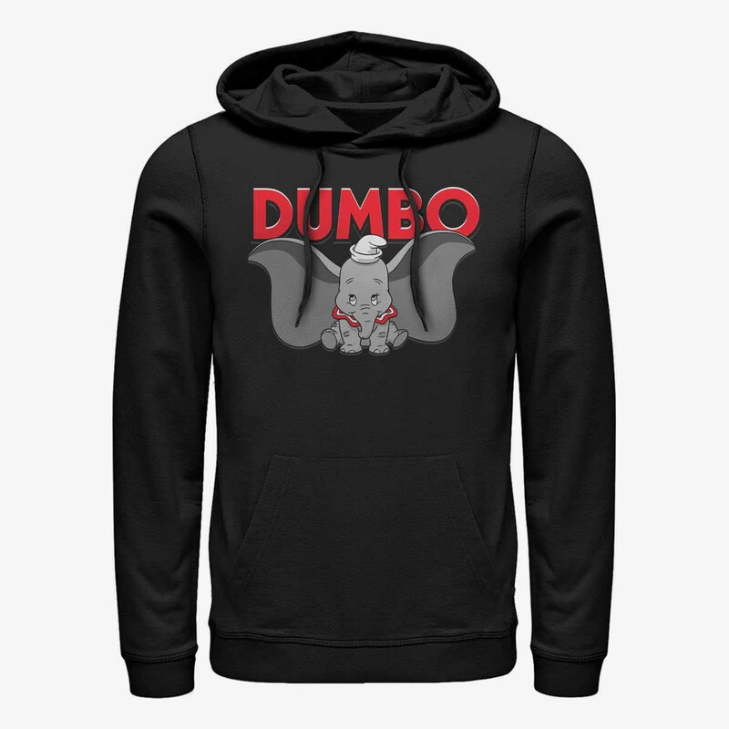 Męska bluza z kapturem Merch Disney Classics Dumbo - Dumbo is Dumbo Unisex Hoodie Black