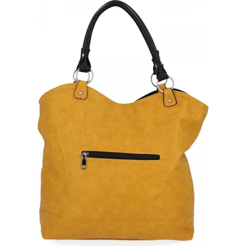 Torebka Uniwersalna Shopper Bag Hernan HB0150 Żółta
