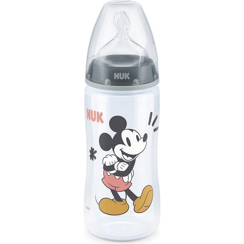 NUK Butelka dziecięca "Mickey Mouse" w kolorze antracytowym - 300 ml