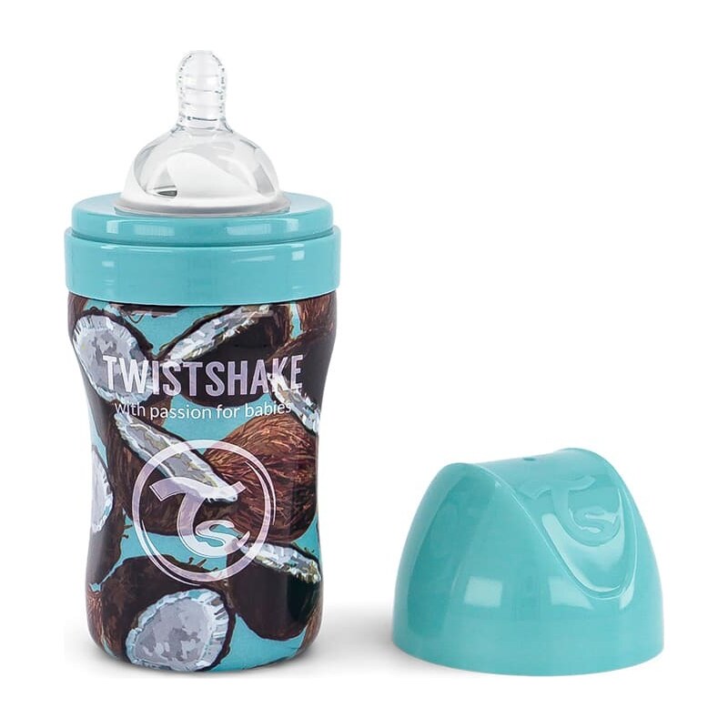 Twistshake Butelka niemowlęca w kolorze turkusowym - 260 ml