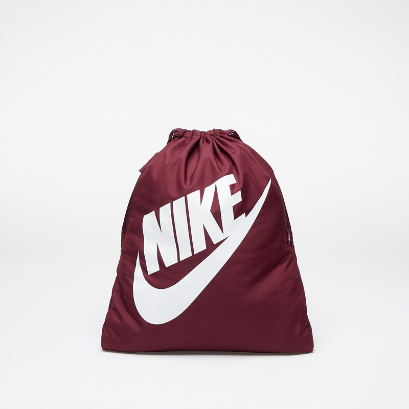 Worek gimnastyczny Nike Heritage Drawstring Bag Night Maroon/ White