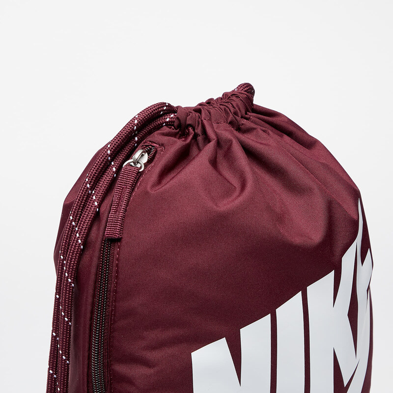 Worek gimnastyczny Nike Heritage Drawstring Bag Night Maroon/ White